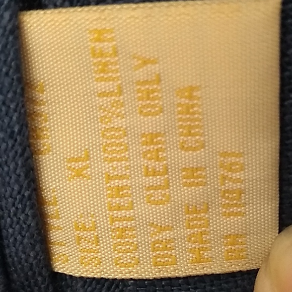 SALE! Crittendens Cool Cotton Blue 100% Linen Vintage Jacket/Blazer XL (A-76) - Picture 11 of 16